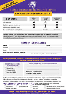 Booster Membership form