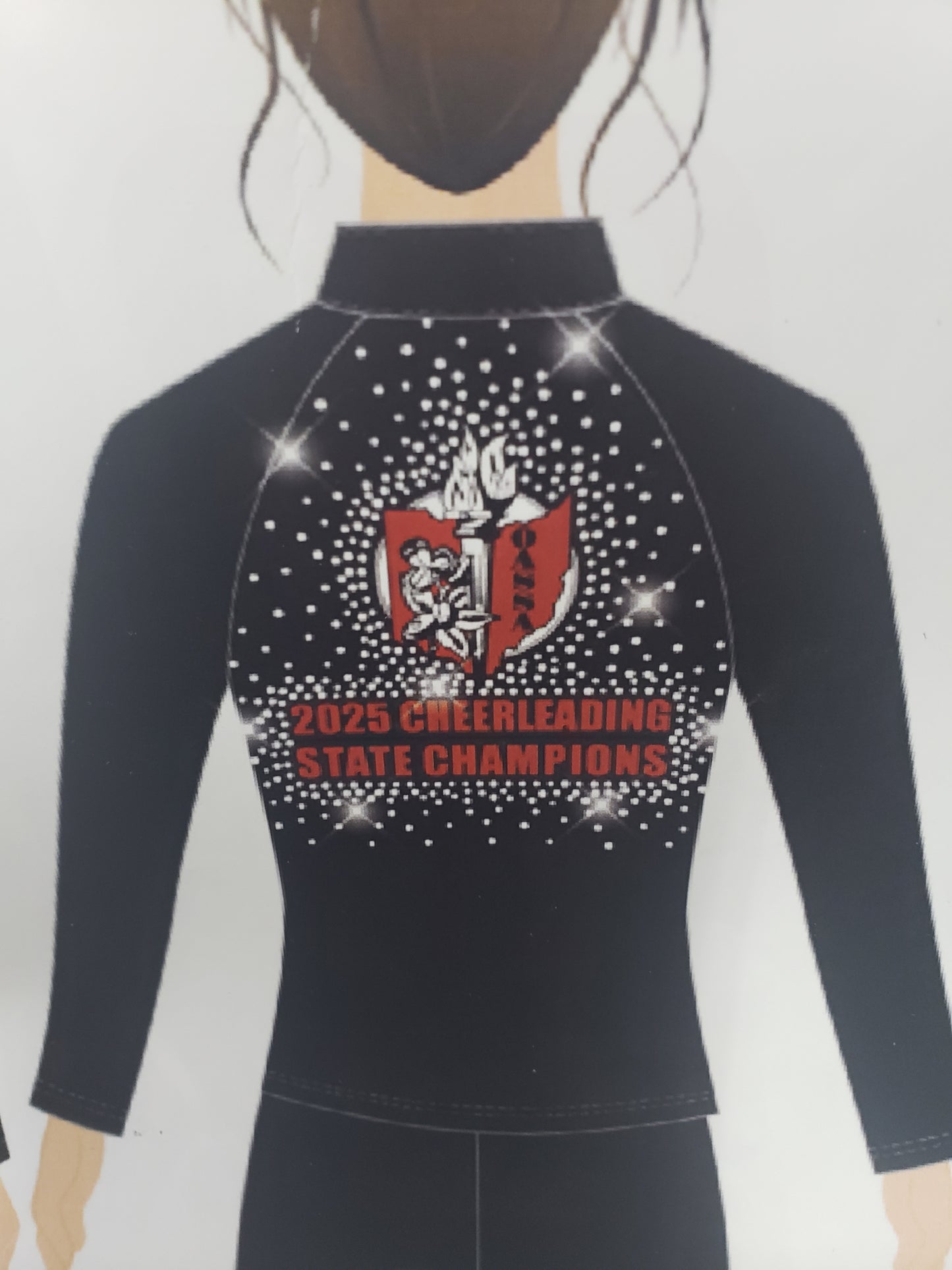 Cheerleader's OHSAA Championship jacket